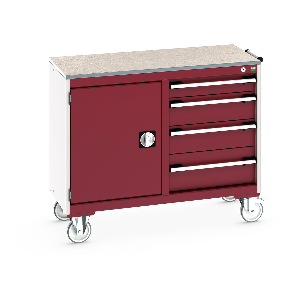 Bott Cubio Mobile Cabinet 50/50 Cupboard / 4 Drawer