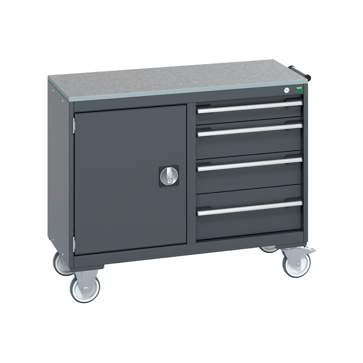 Bott Cubio Mobile Cabinet 50/50 Cupboard / 4 Drawer