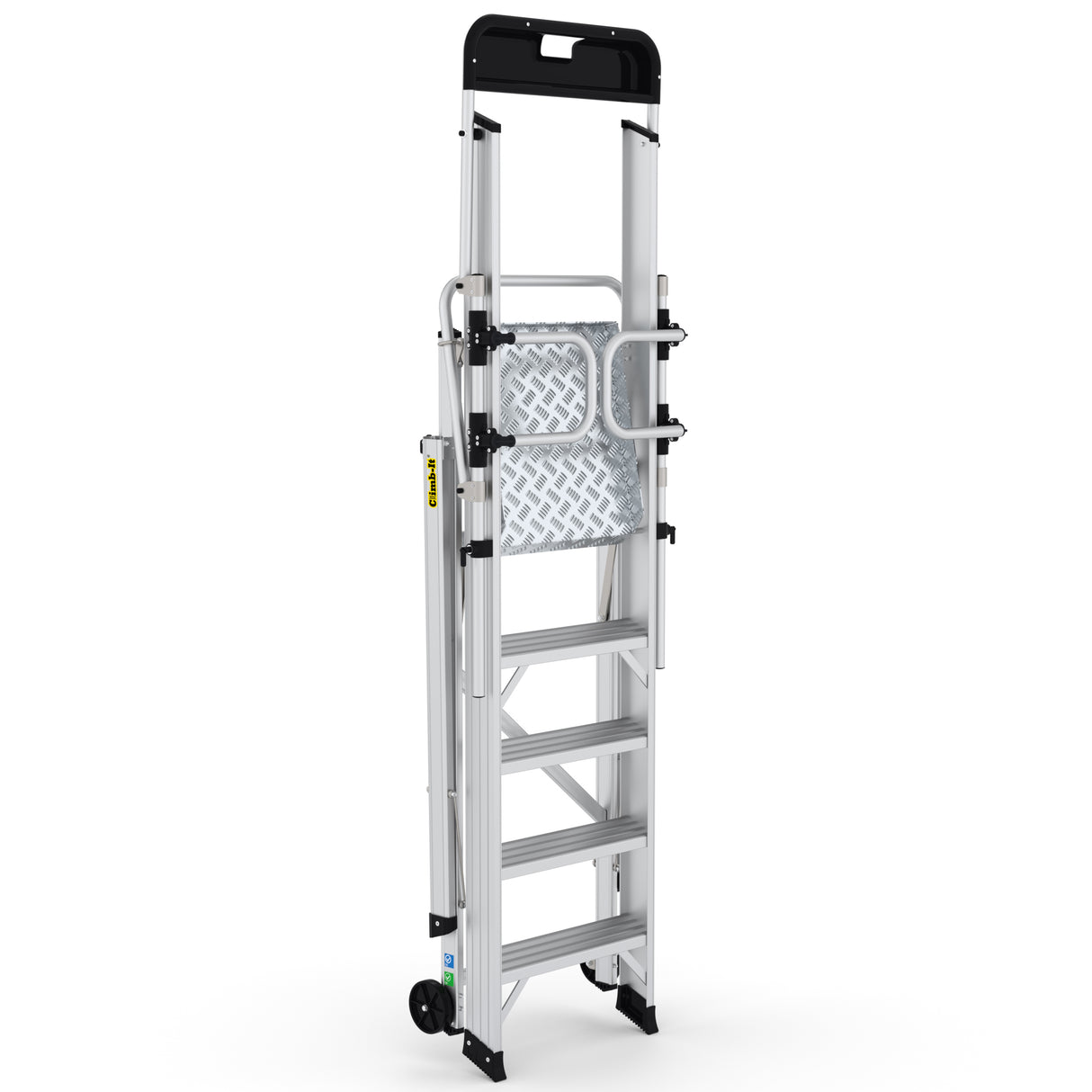 GPC Climb-It Large Platform Folding Step With Safety Gates