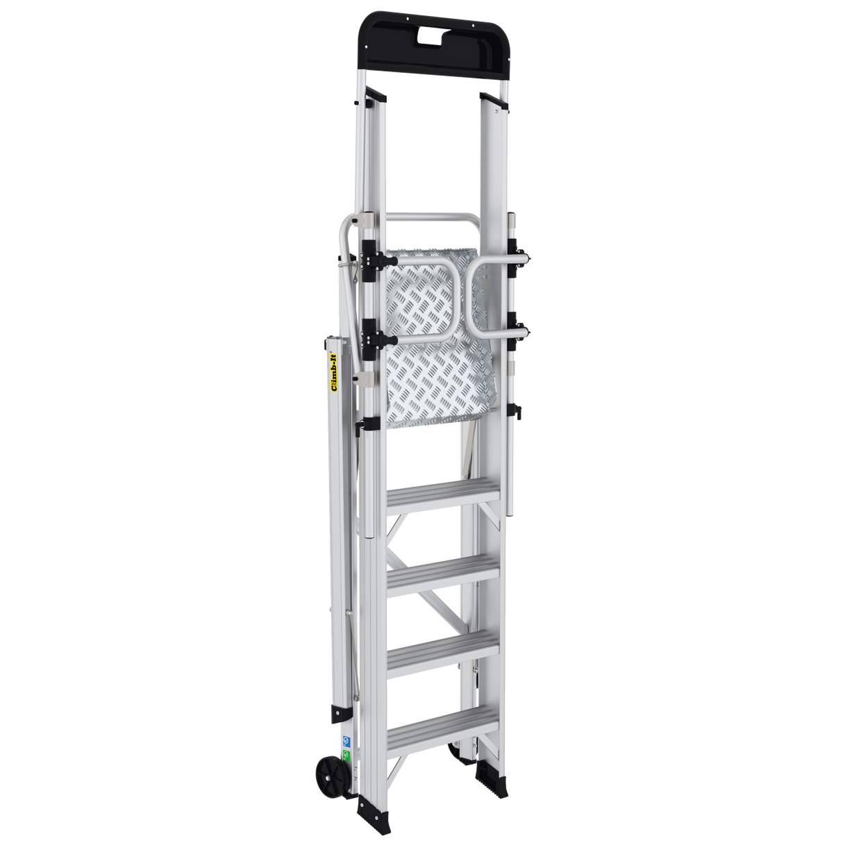 GPC Climb-It Large Platform Folding Step With Safety Gates