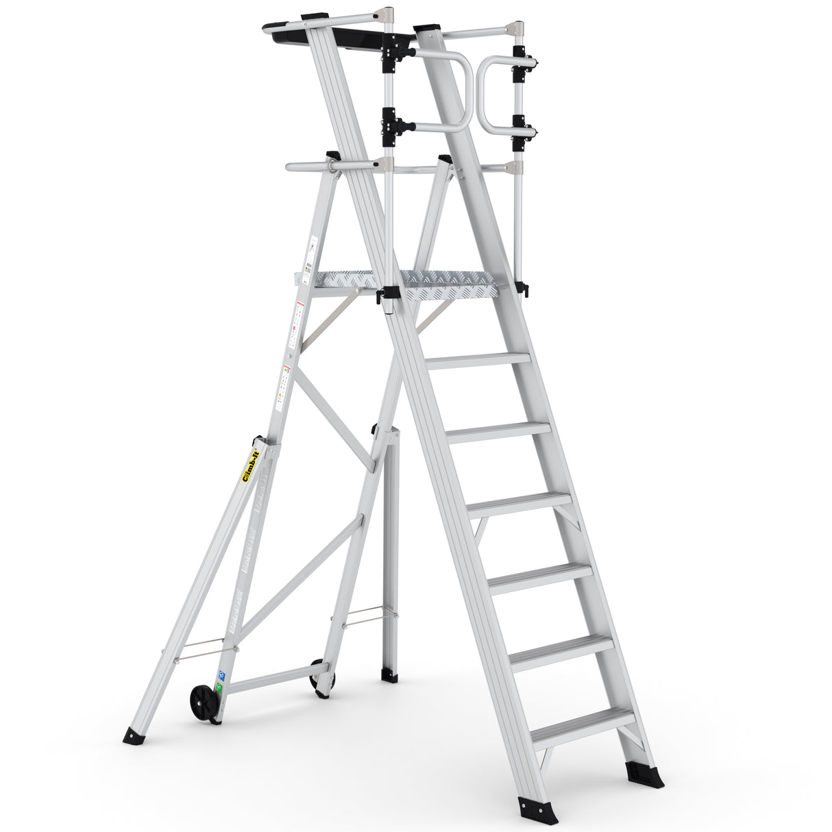 GPC Climb-It Large Platform Folding Step With Safety Gates