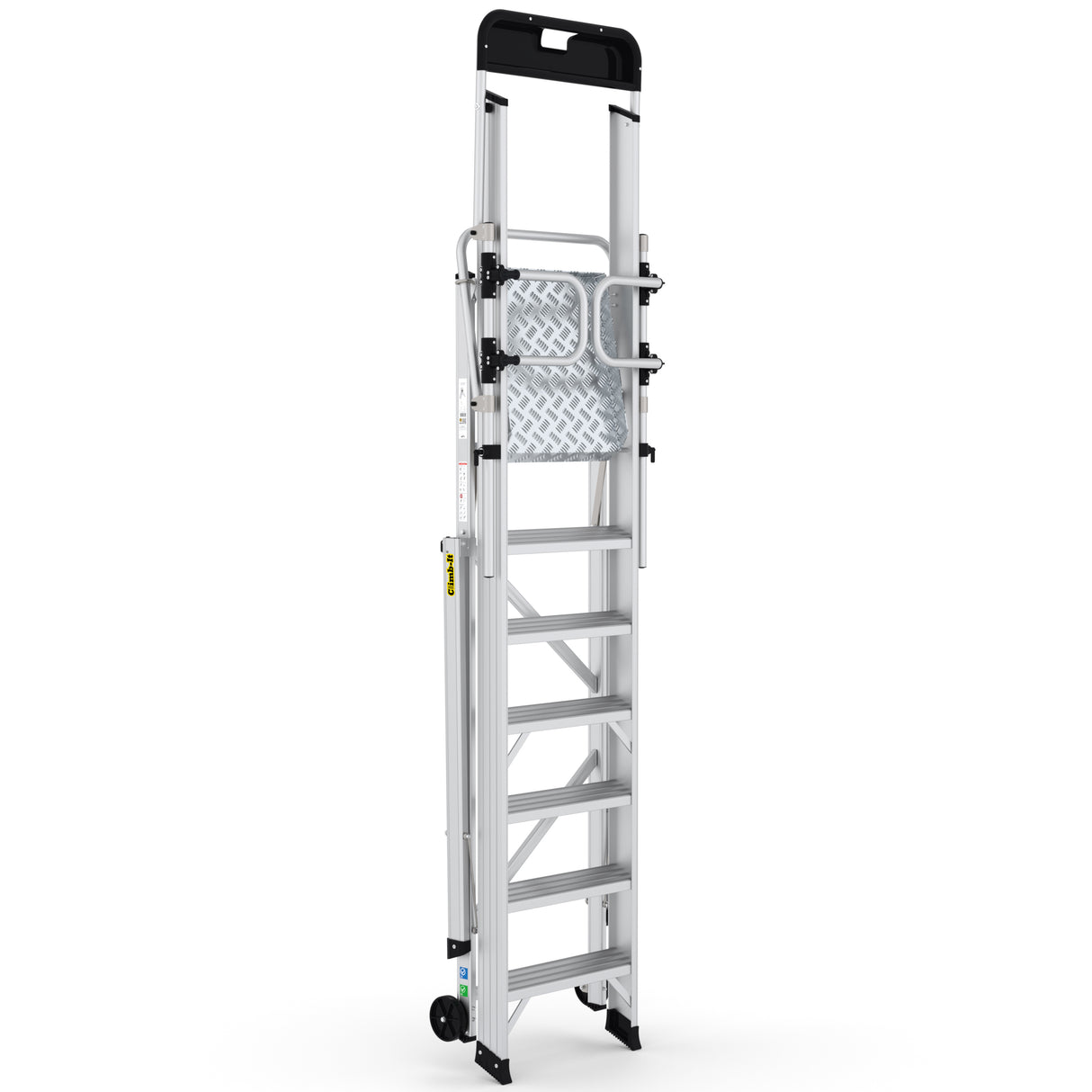GPC Climb-It Large Platform Folding Step With Safety Gates