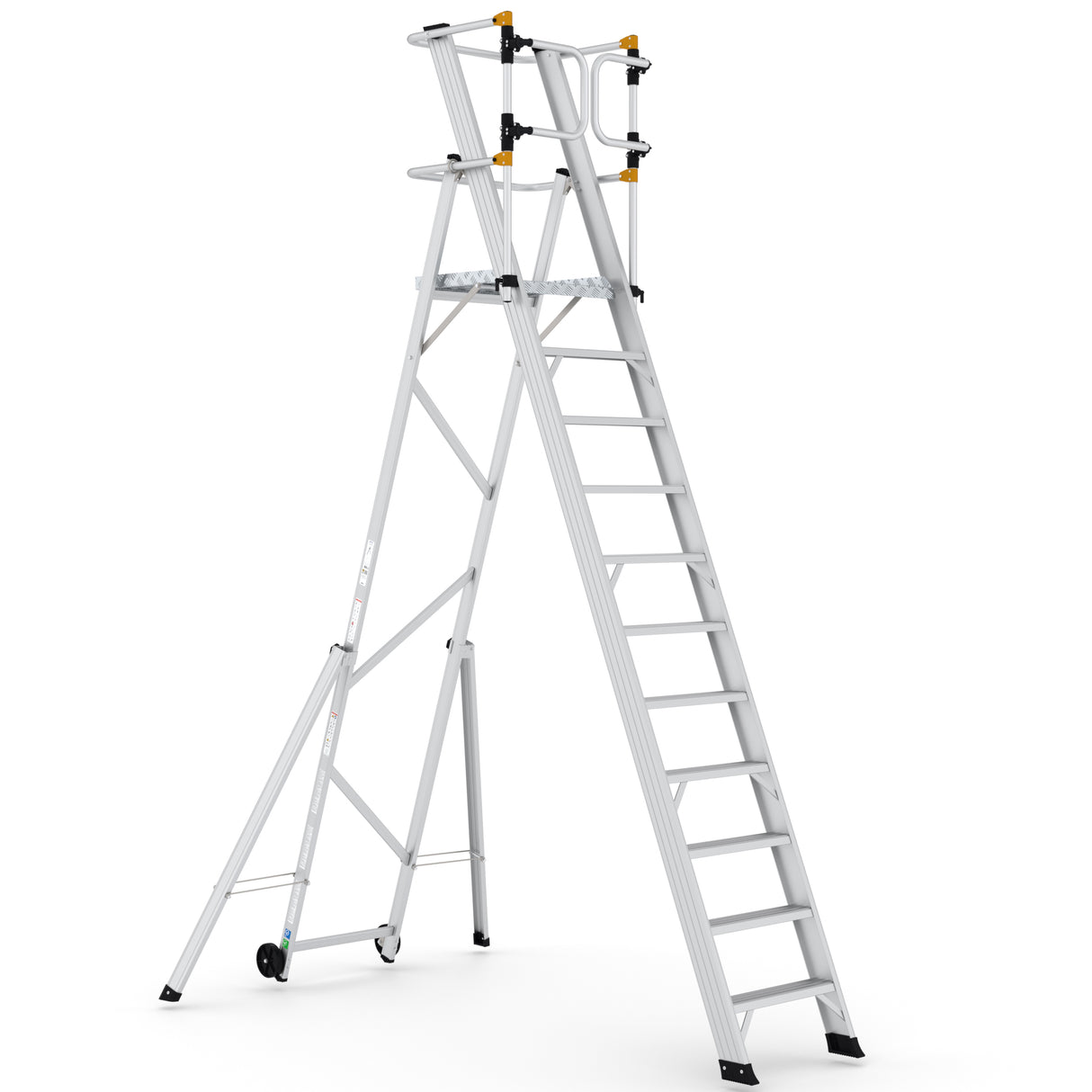 GPC Climb-It Large Platform Folding Step With Safety Gates