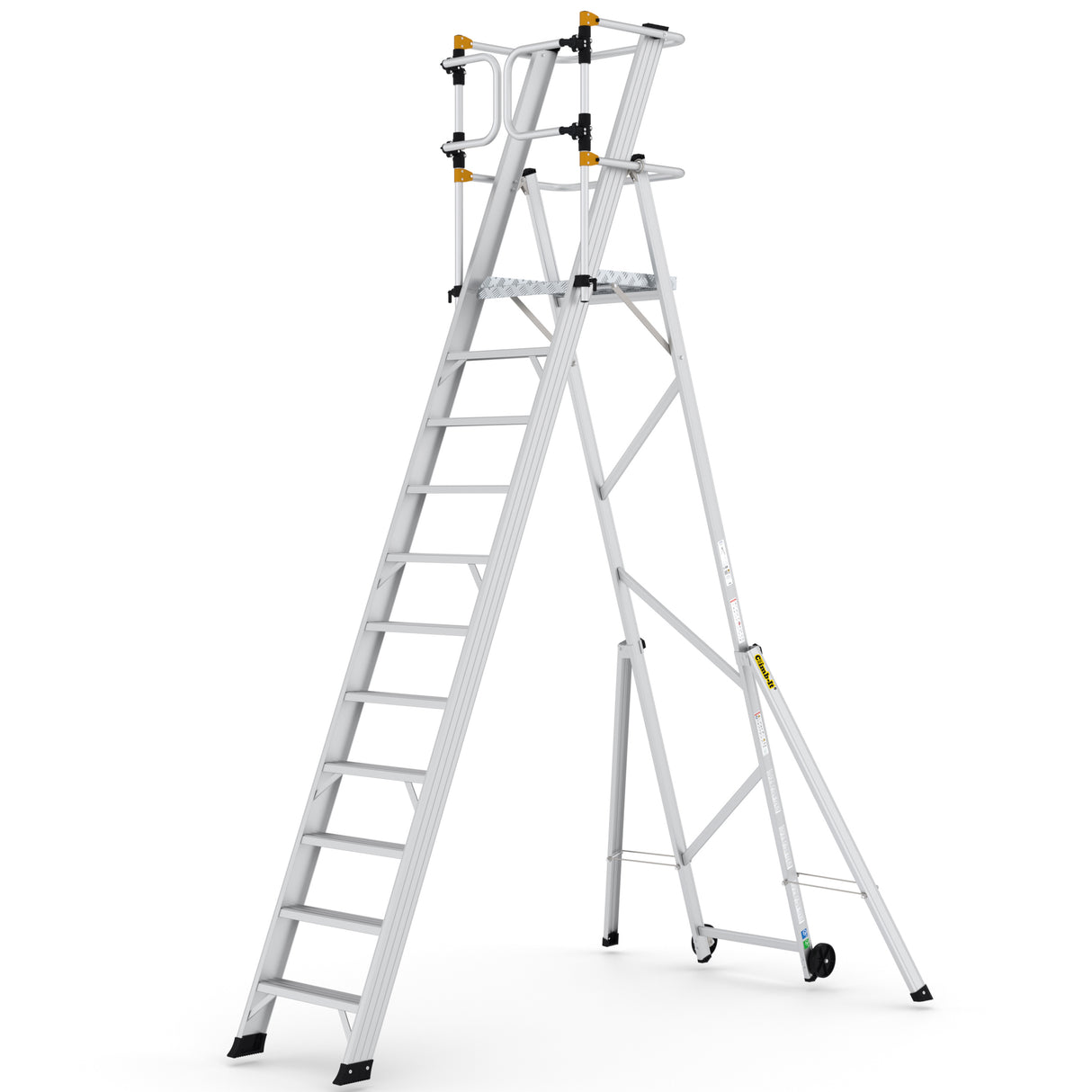 GPC Climb-It Large Platform Folding Step With Safety Gates