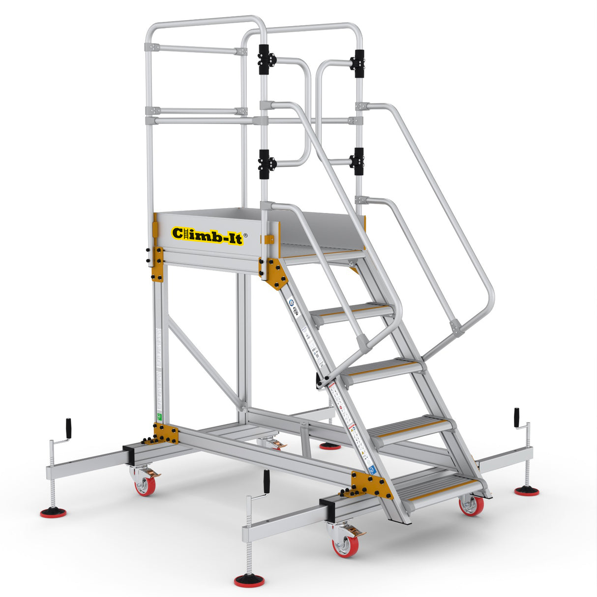 GPC Climb-It Extra Large Platform Safety Step With Adjustable Stabilisers