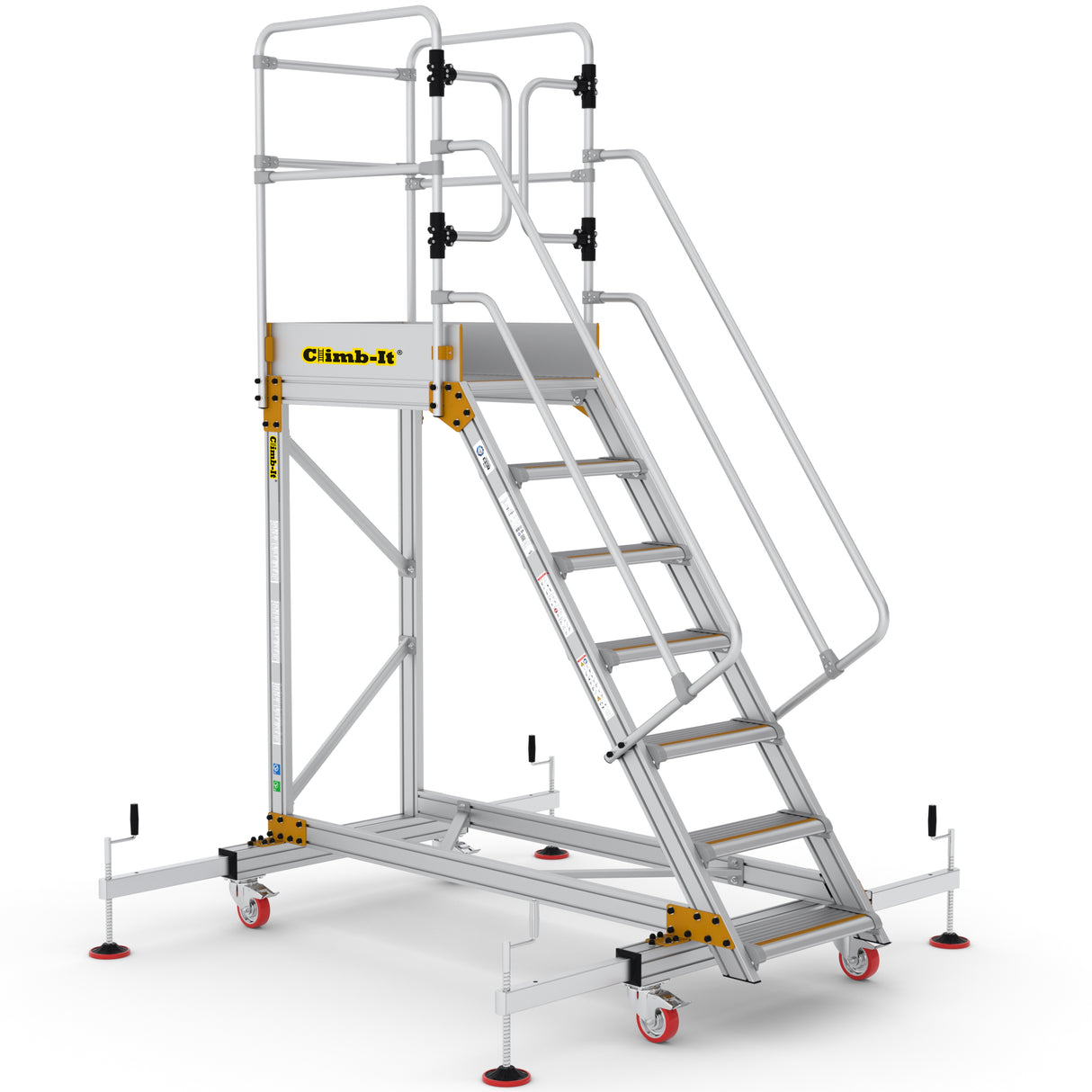 GPC Climb-It Extra Large Platform Safety Step With Adjustable Stabilisers