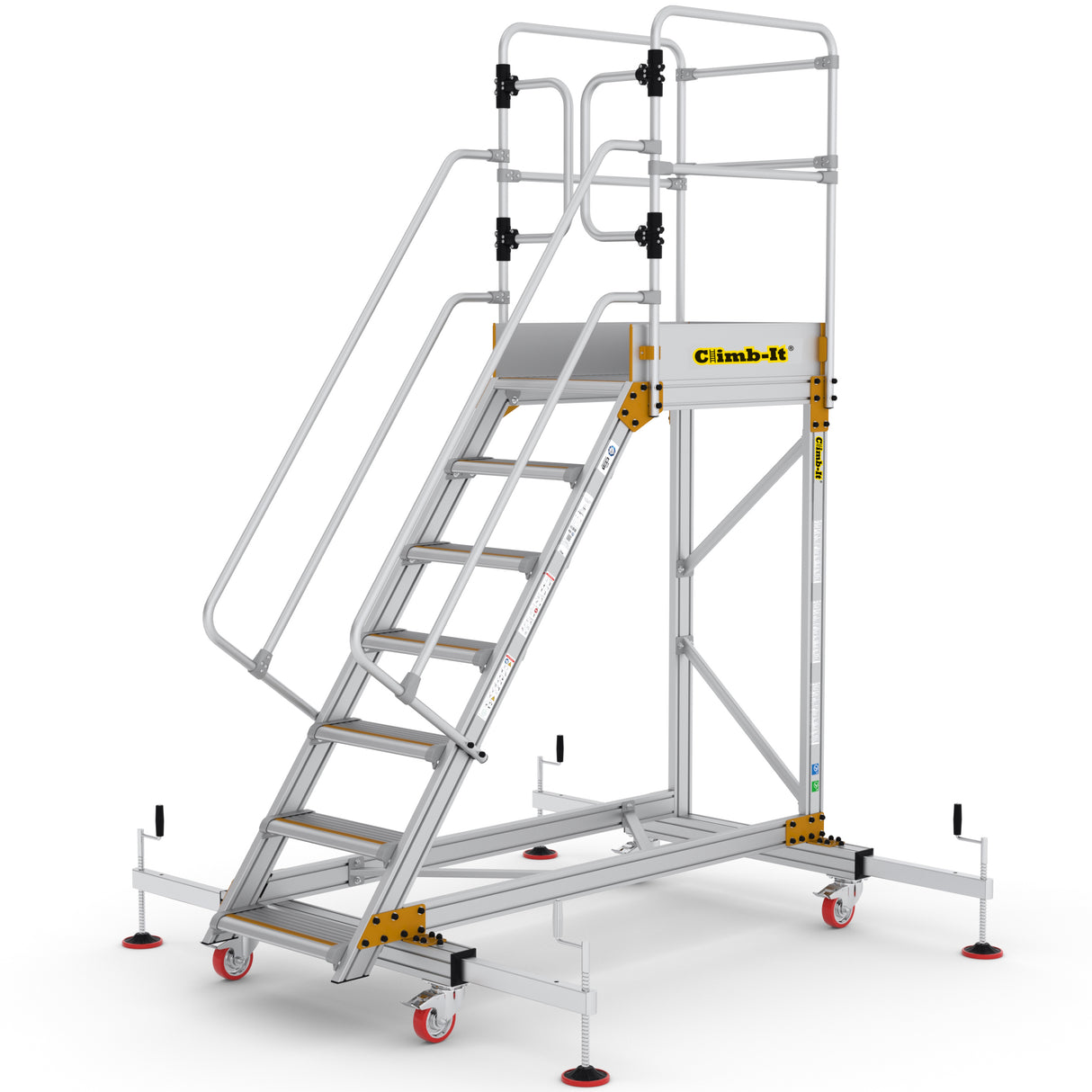 GPC Climb-It Extra Large Platform Safety Step With Adjustable Stabilisers