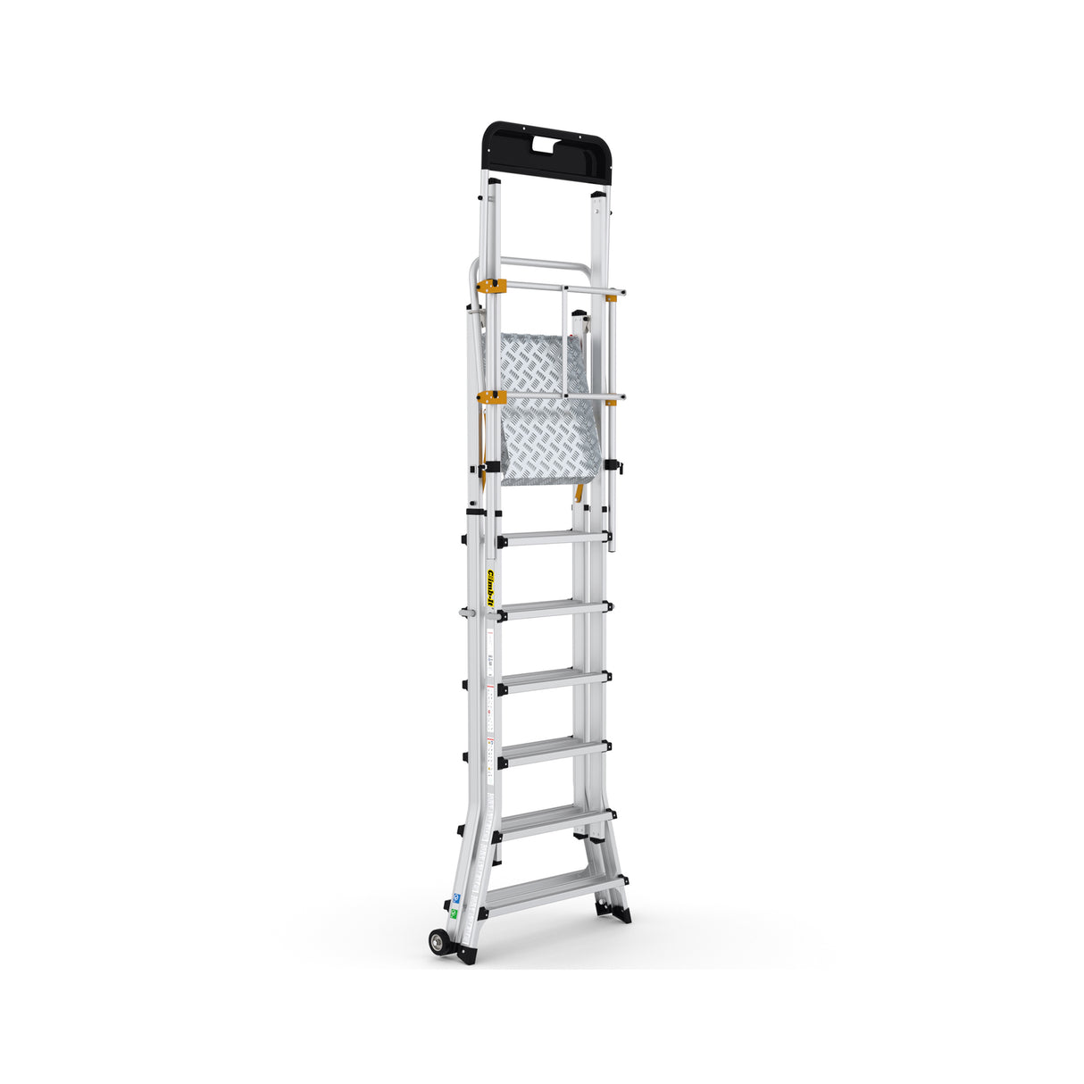 GPC Climb-It Folding Telescopic Large Platform Step - 7+3 Tread