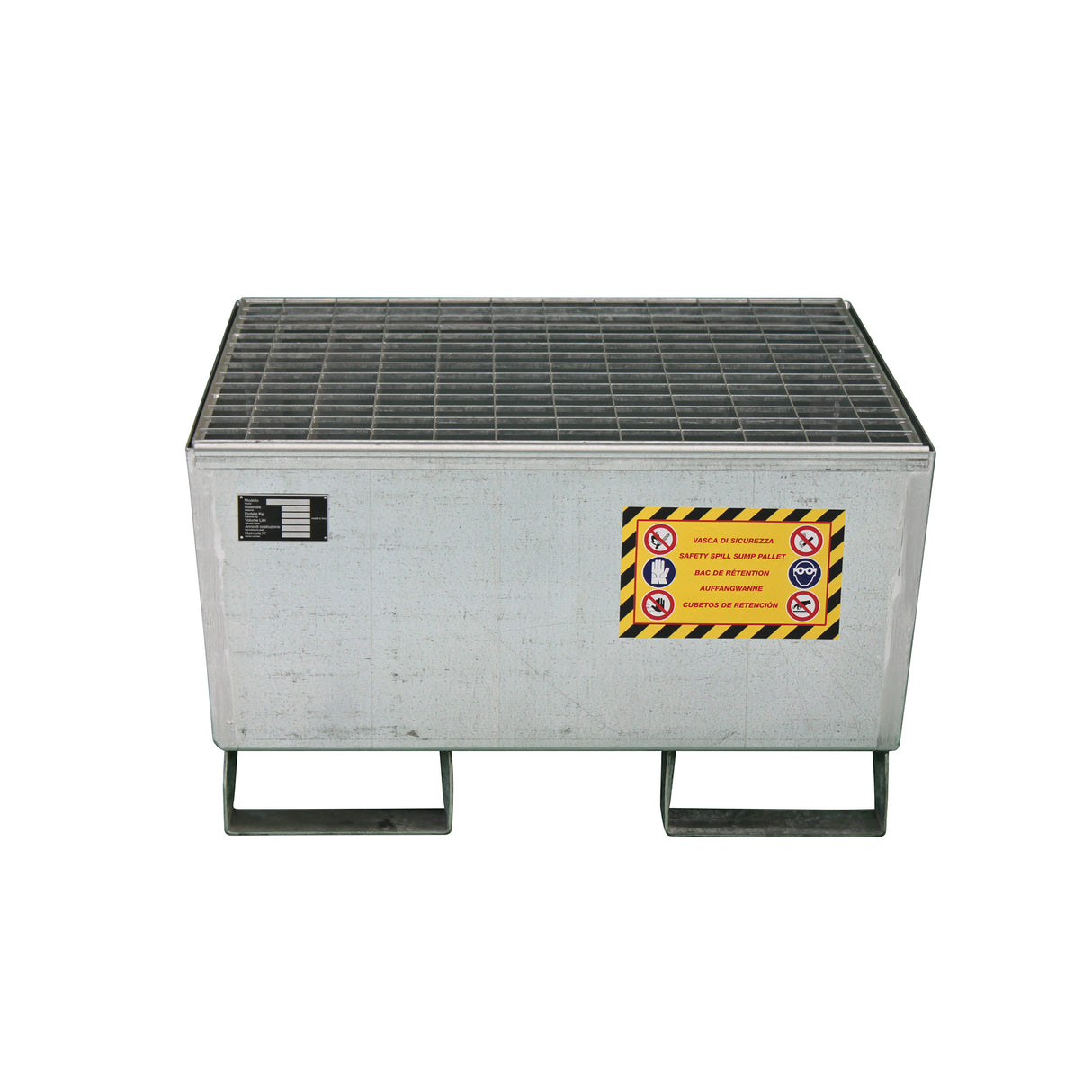Justrite Steel Drum Spill Containment Tank - Galvanised