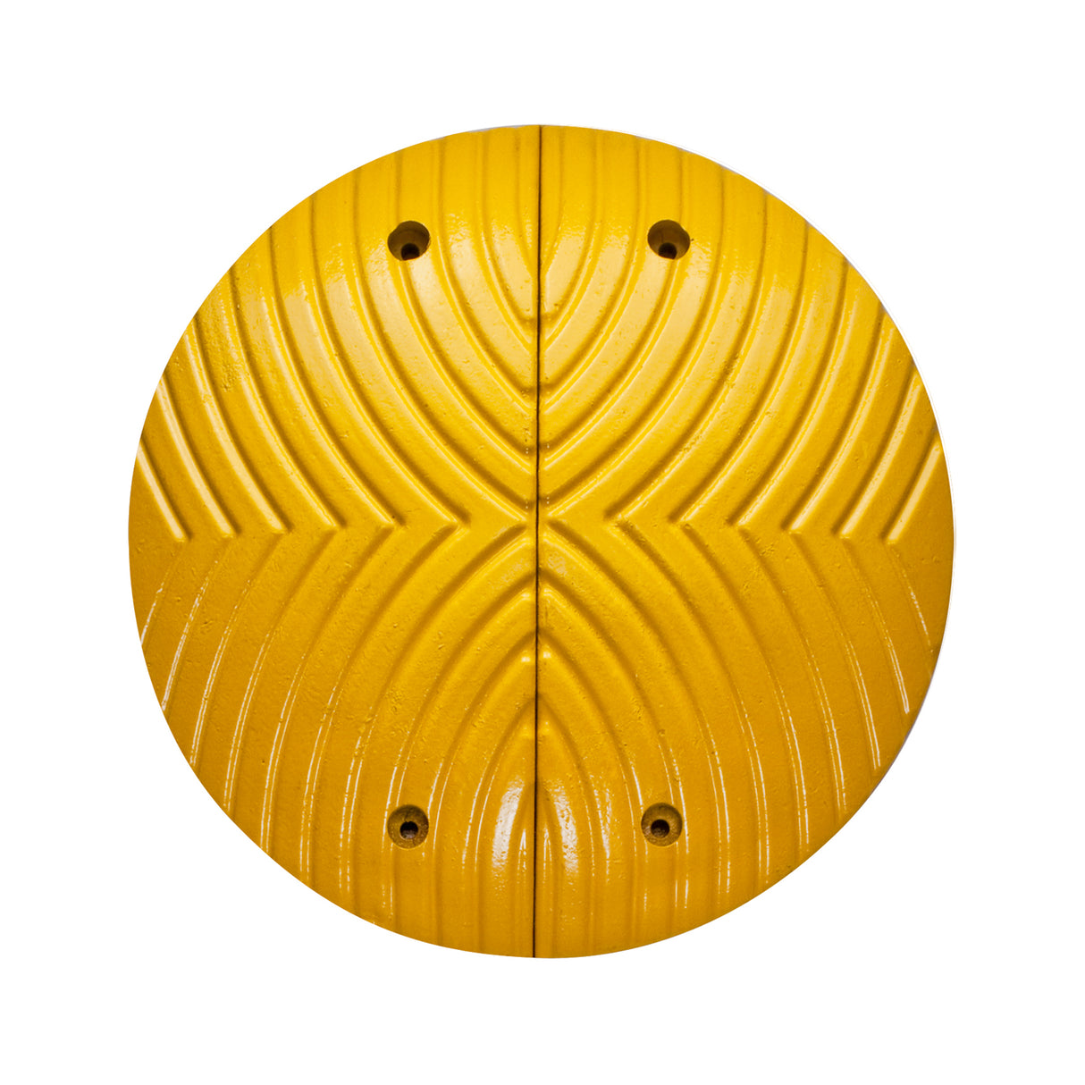 Moravia TOPSTOPer Speed Reduction Bumps - 500mm Ø x 70mmH - Fixings Included - Yellow