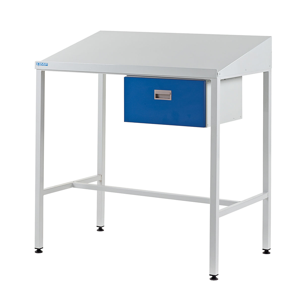 QMP Team Leader Workstations - with Sloping Top Drawer & Cupboard