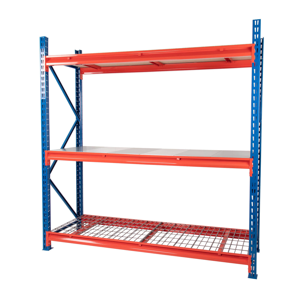 Anco TS Longspan Shelving Bays with 3 Chipboard Deck levels