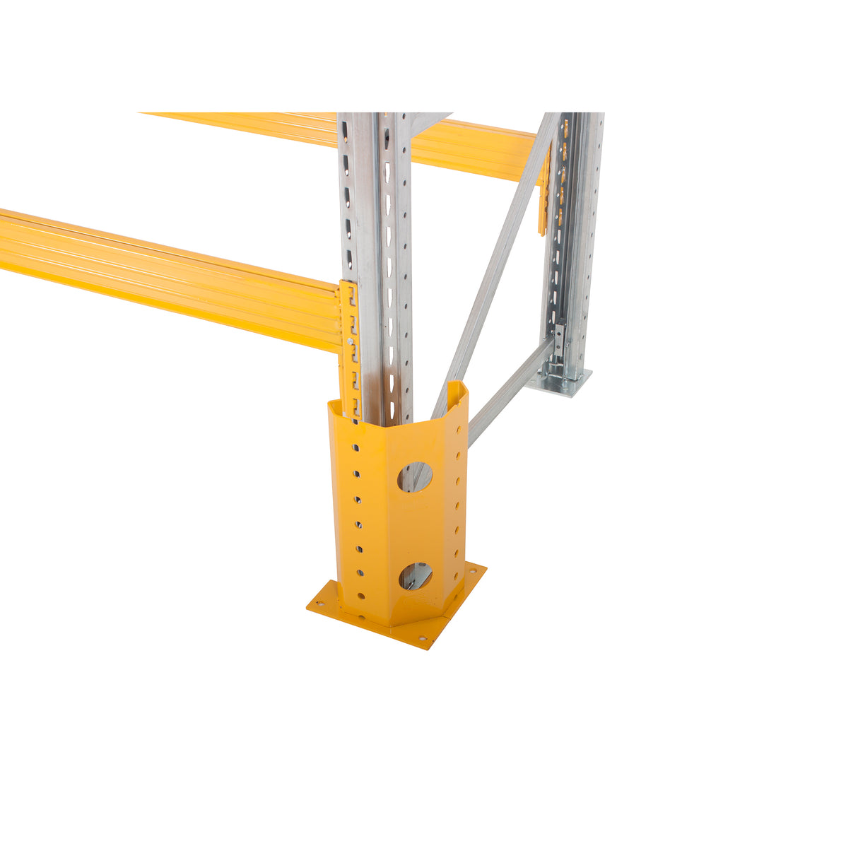 Anco Pallet Racking 2 Bay Run with Wide Beams