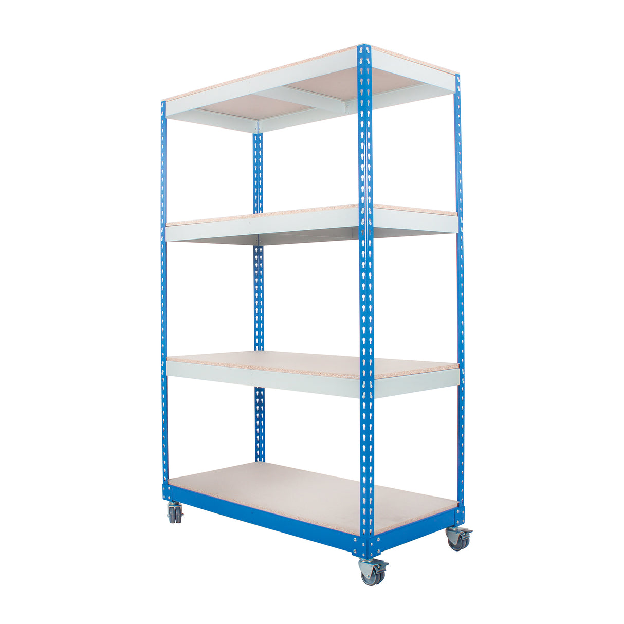 Anco Rivet Trolley Shelving c/w 4 Chipboard Shelves