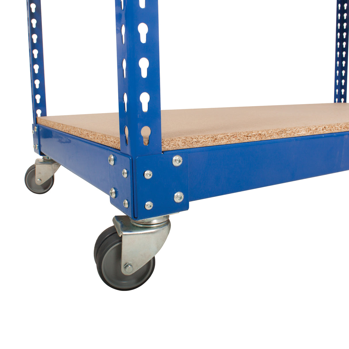 Anco Rivet Trolley Shelving c/w 4 Chipboard Shelves