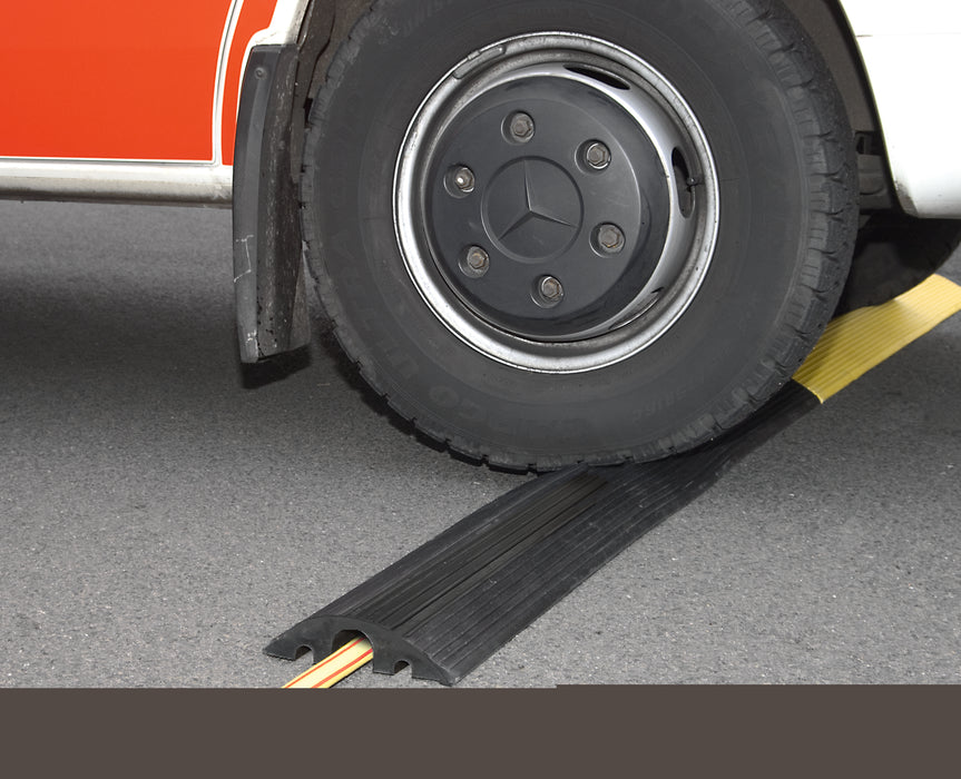 Moravia® TRAFFIC-LINE Cable/Hose Protection Ramp Small - 1,200mmL - Yellow