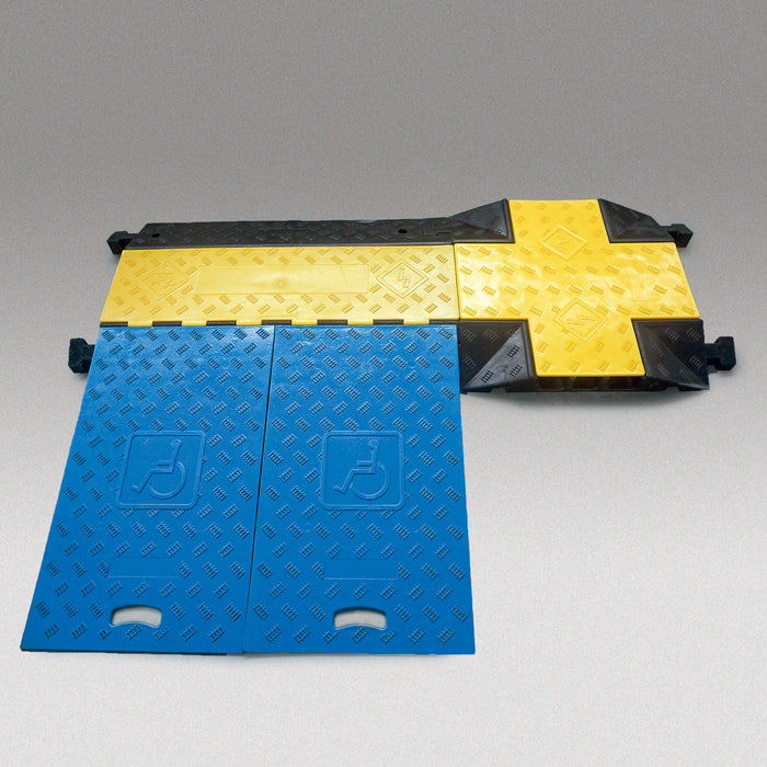 Moravia® TRAFFIC-LINE Wheelchair Ramps for Large Cable/Hose Ramps - 744 x 880 x 75