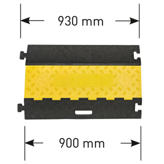 Moravia® TRAFFIC-LINE Cable/Hose Protection Ramp Large - 960 x 600 x 75mmH