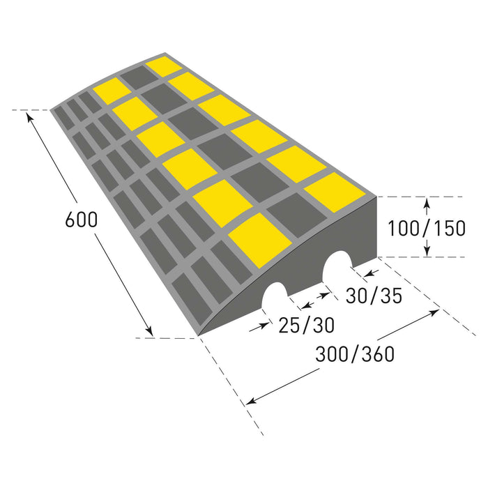 Moravia® TRAFFIC-LINE Kerb Ramp - Heavy Duty