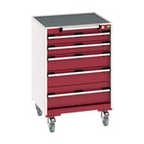 Bott Cubio Mobile Cabinet with 5 Drawers