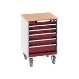 Bott Cubio Mobile Cabinet with 5 Drawers