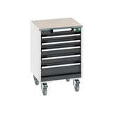 Bott Cubio Mobile Cabinet with 5 Drawers