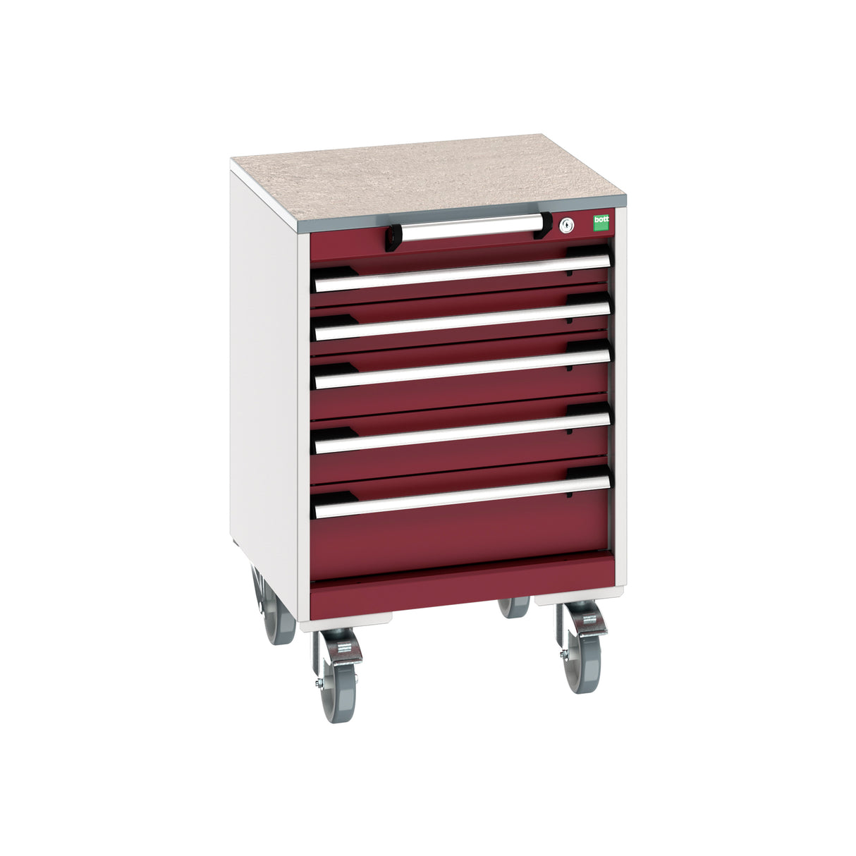 Bott Cubio Mobile Cabinet with 5 Drawers