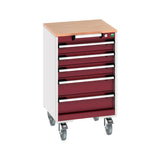 Bott Cubio Mobile Cabinet with 5 Drawers