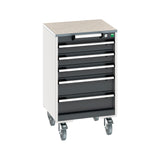 Bott Cubio Mobile Cabinet with 5 Drawers