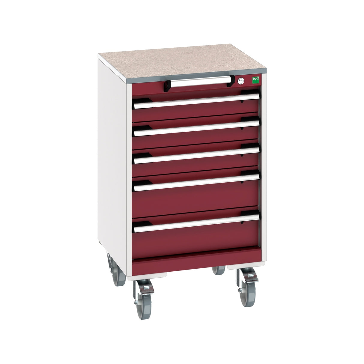 Bott Cubio Mobile Cabinet with 5 Drawers