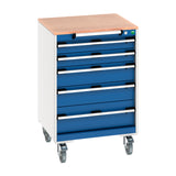 Bott Cubio Mobile Cabinet with 5 Drawers