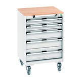 Bott Cubio Mobile Cabinet with 5 Drawers