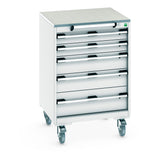 Bott Cubio Mobile Cabinet with 5 Drawers
