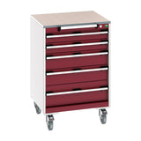 Bott Cubio Mobile Cabinet with 5 Drawers