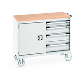 Bott Cubio Mobile Cabinet 50/50 Cupboard / 4 Drawer