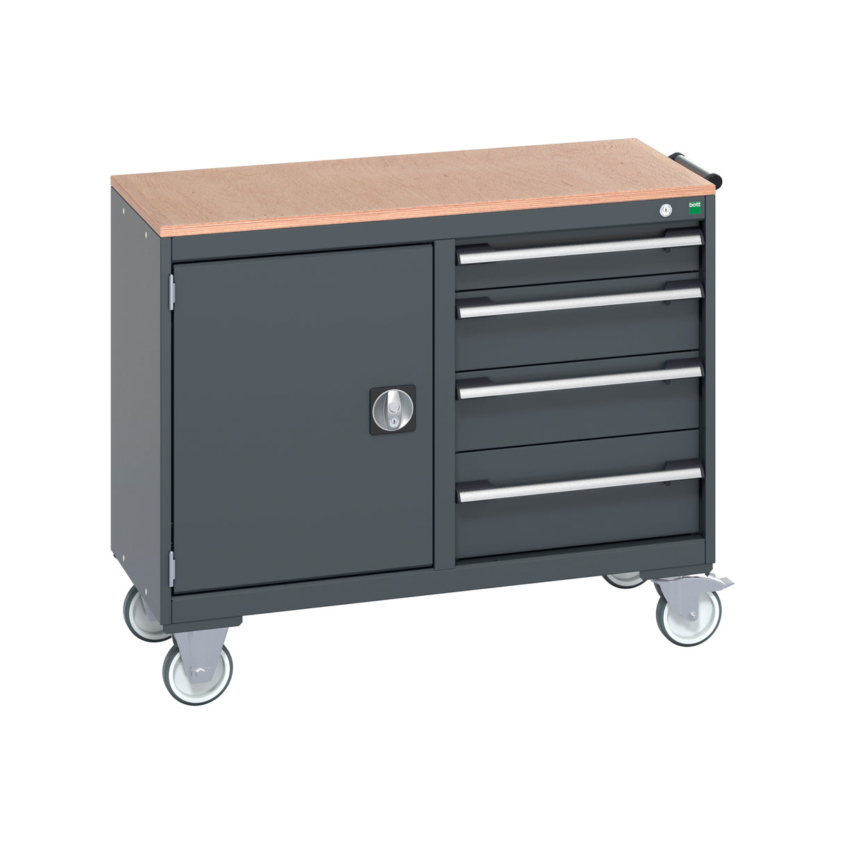 Bott Cubio Mobile Cabinet 50/50 Cupboard / 4 Drawer
