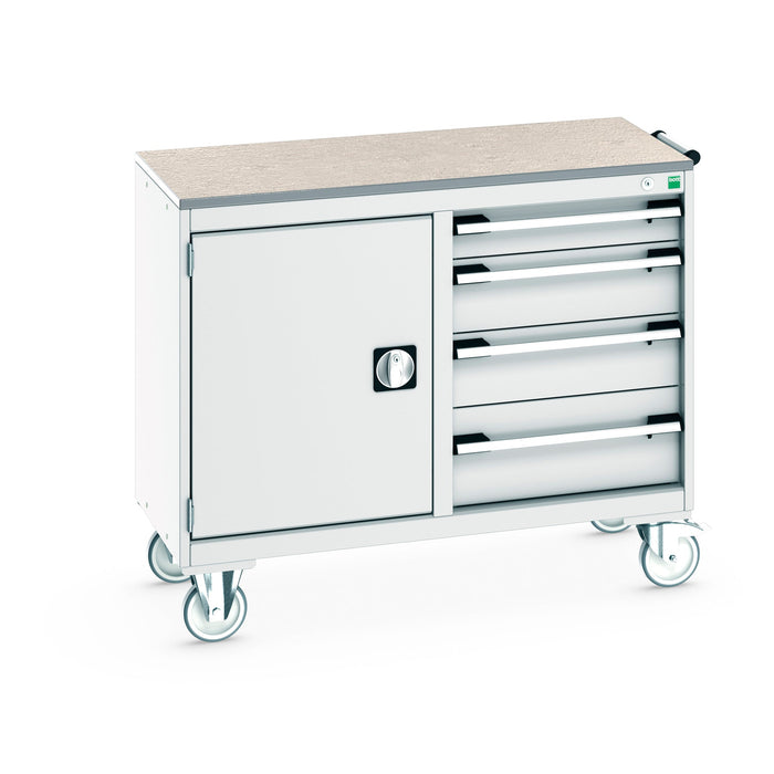 Bott Cubio Mobile Cabinet 50/50 Cupboard / 4 Drawer