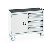 Bott Cubio Mobile Cabinet 50/50 Cupboard / 4 Drawer