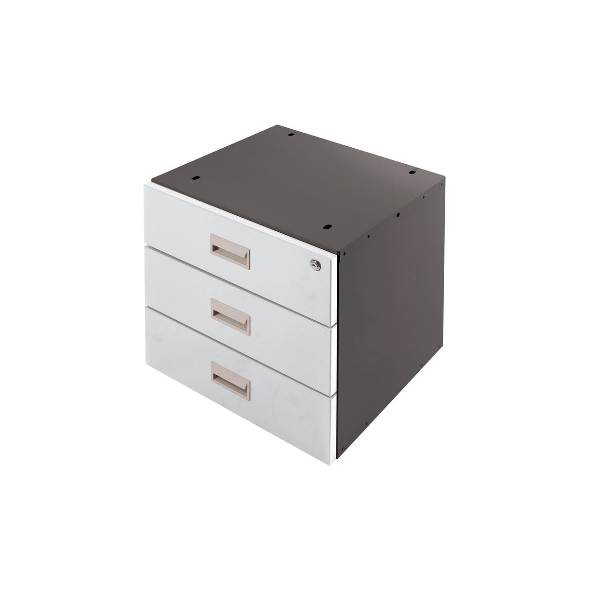 QMP Storage Cupboards - Dark Grey Carcass & Light Grey Front (To suit Heavy Duty Workbench Only)