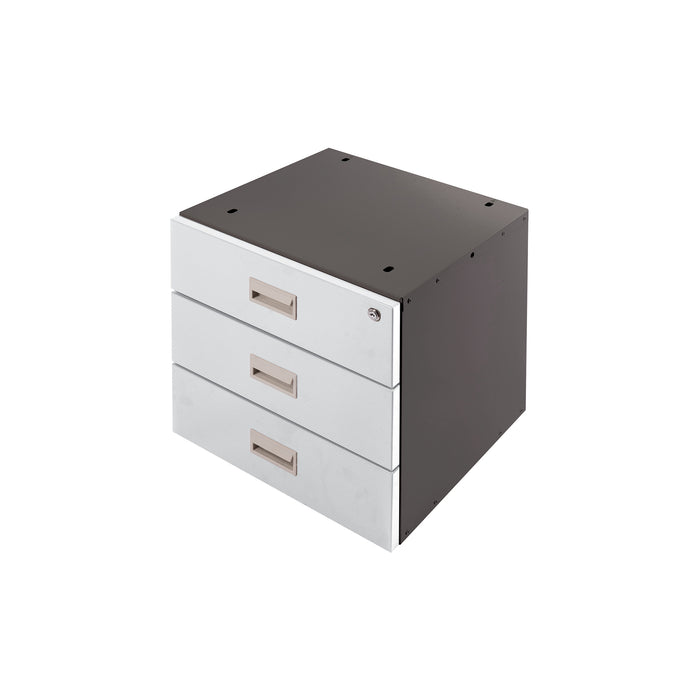 QMP® Storage Cupboards - Dark Grey Carcass & Light Grey Front (To suit Heavy Duty Workbench Only)