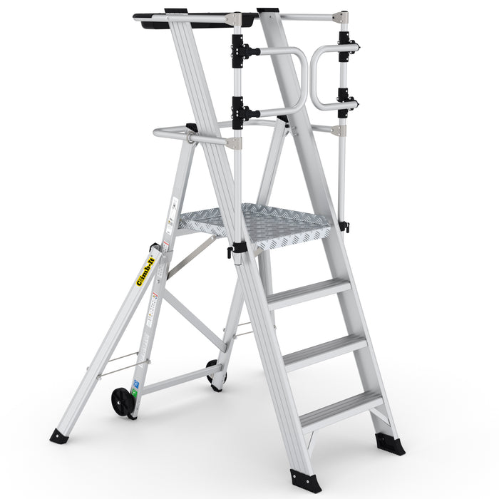 GPC® Climb-It® Large Platform Folding Step With Safety Gates
