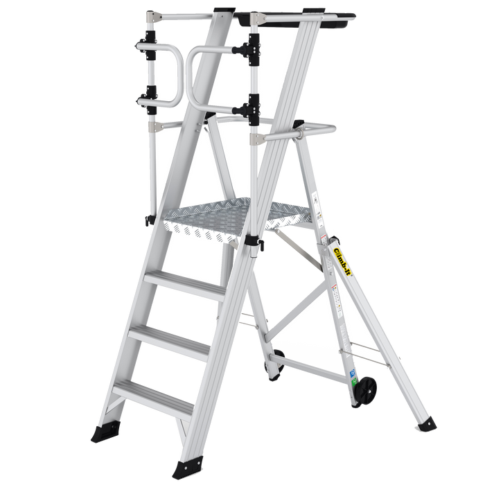 GPC Climb-It Large Platform Folding Step With Safety Gates