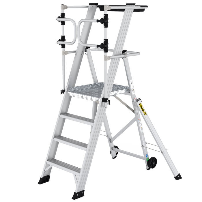 GPC® Climb-It® Large Platform Folding Step With Safety Gates