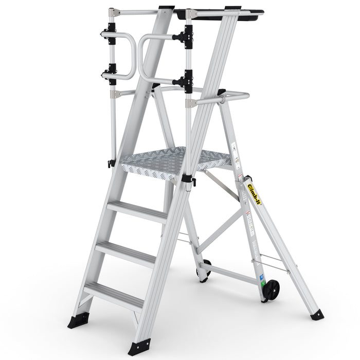 GPC Climb-It Large Platform Folding Step With Safety Gates