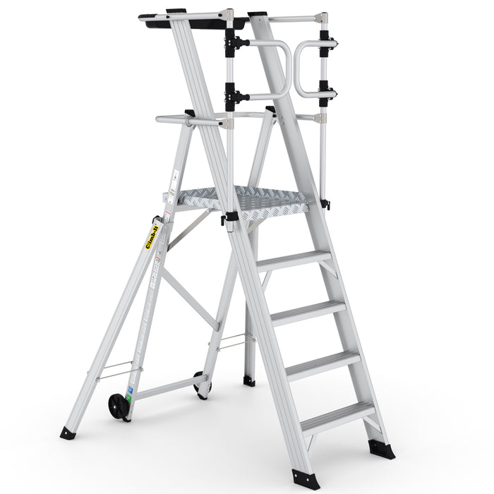GPC® Climb-It® Large Platform Folding Step With Safety Gates