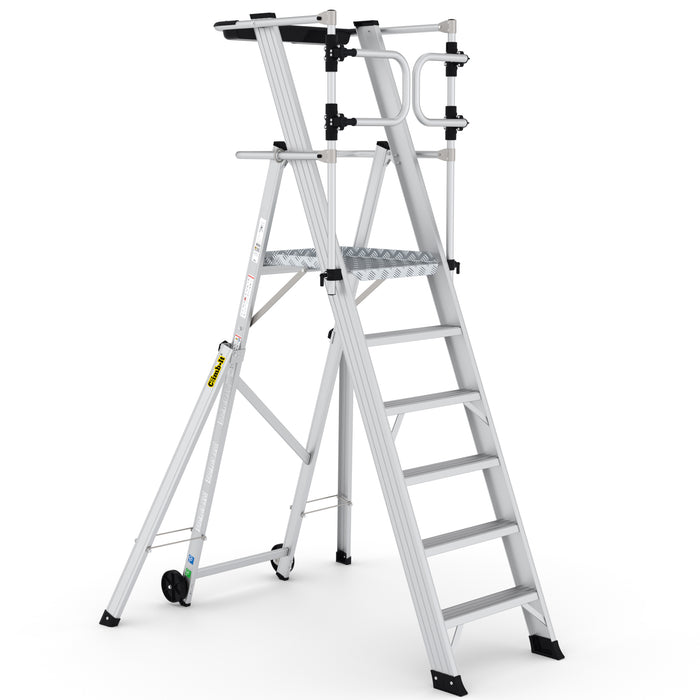 GPC® Climb-It® Large Platform Folding Step With Safety Gates