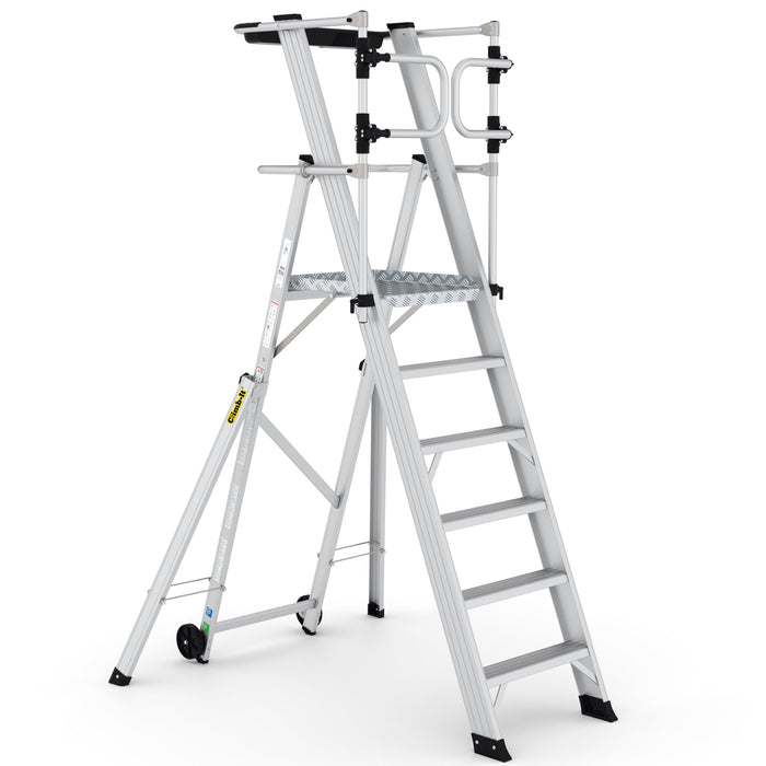 GPC Climb-It Large Platform Folding Step With Safety Gates
