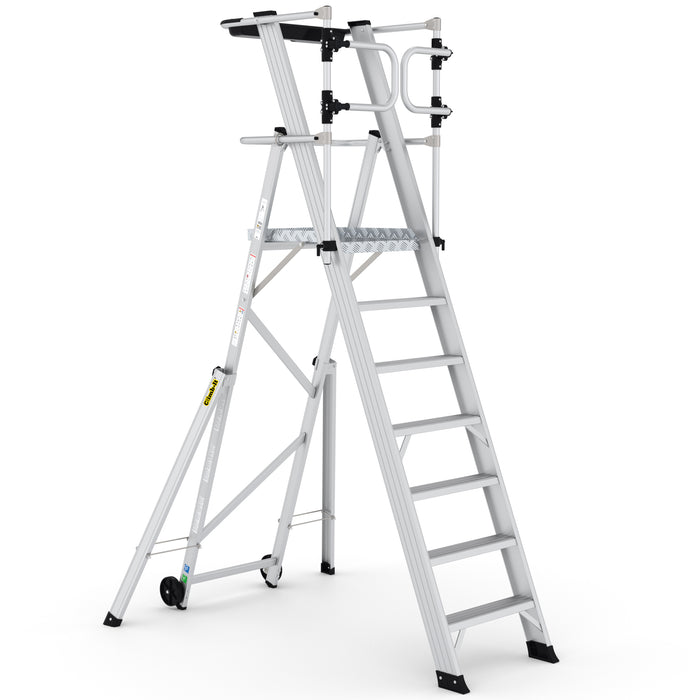 GPC® Climb-It® Large Platform Folding Step With Safety Gates