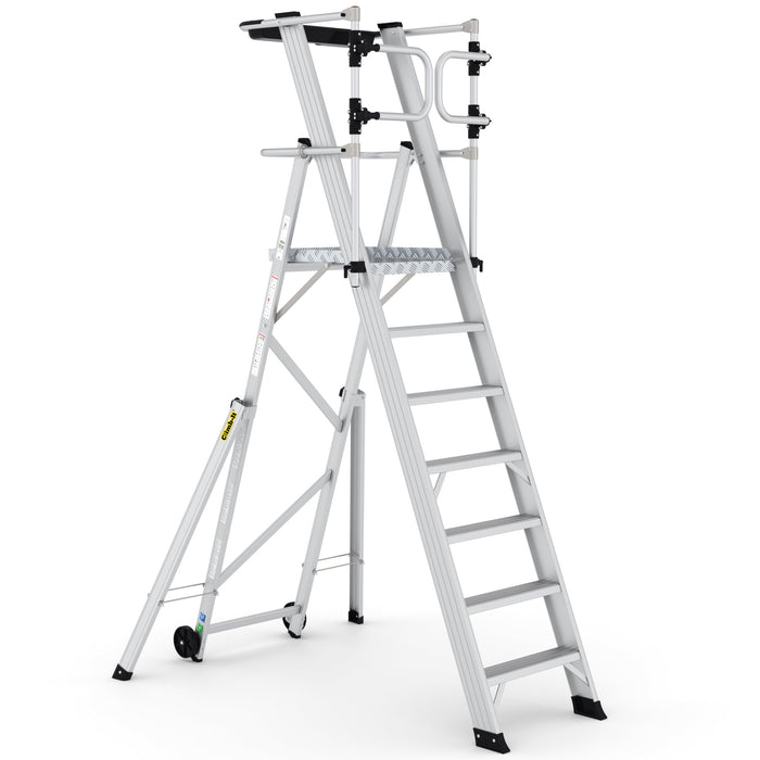 GPC Climb-It Large Platform Folding Step With Safety Gates