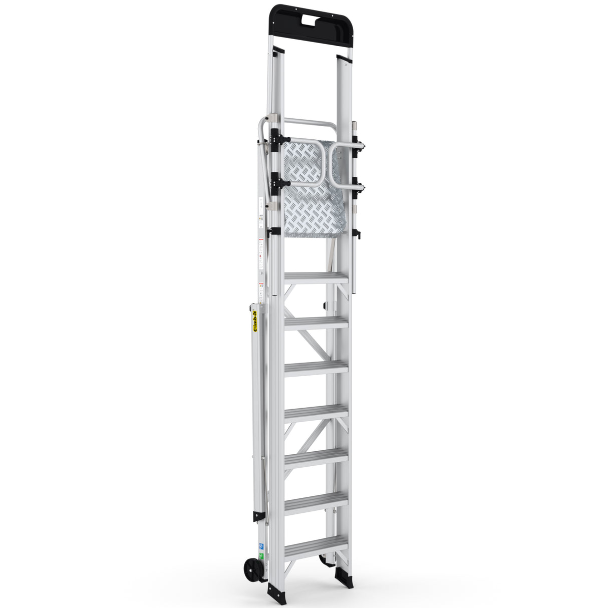GPC Climb-It Large Platform Folding Step With Safety Gates
